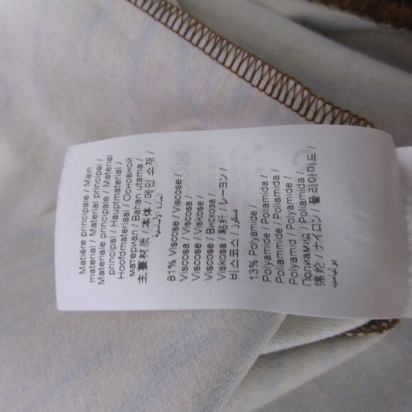 Kenzo Top Women XL Turtleneck Tiger Animal Print Designer Timeless - Picture 9 of 11